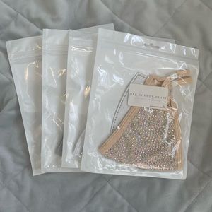 Rhinestone facemask with filter
